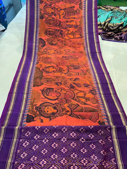 Kalamkari silk saree.